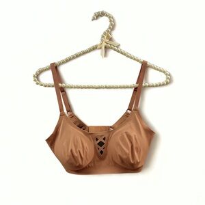 Aerie Tan Women's Bra with Cutout Design